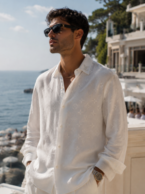 LV “Azure Coast” Linen Shirt