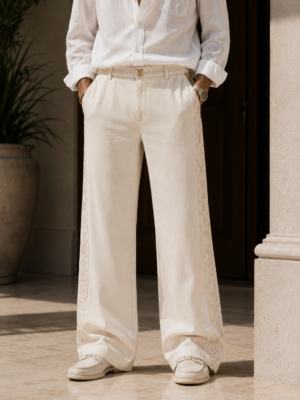 LV “Riviera Flow” Open-Bottom Trousers