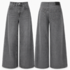 Dior “Silver Eclipse” Ultra Wide-Leg Jeans