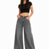 Dior “Silver Eclipse” Ultra Wide-Leg Jeans