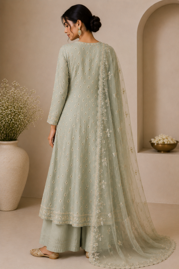Sage Green A-Line Suit Set