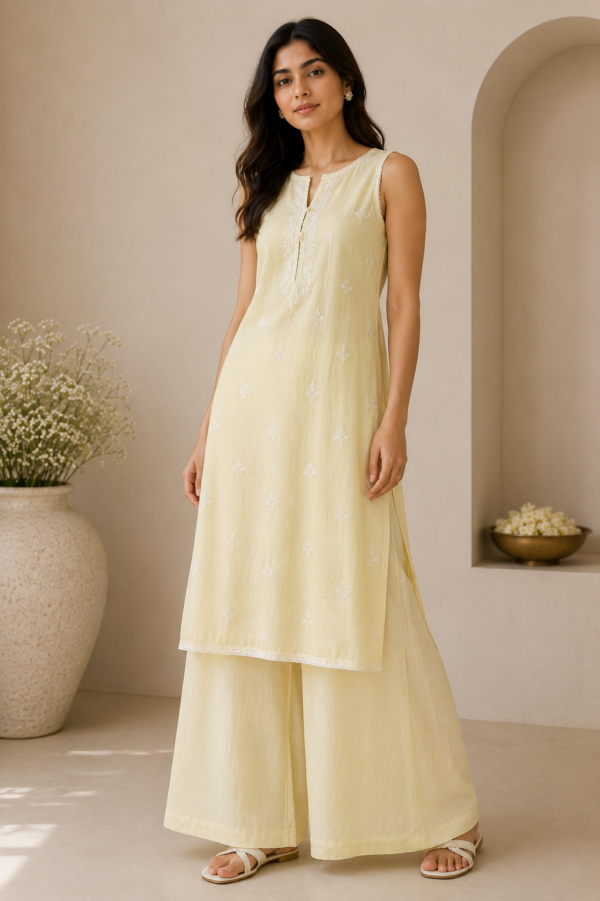ChatGPT Image May 27, 2026, 01_11_44 PM Butter Yellow Straight Kurta Set