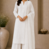Ivory Chikankari Kurta Set