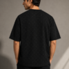 LV Monogram Oversized Black Tee For Men