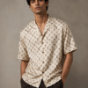 ChatGPT Image May 28, 2026, 09_14_17 PM LV Cream & Brown Allover Monogram Cuban Collar Silk Shirt