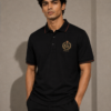 Gucci Black Premium Polo with Embroidered GG Crest