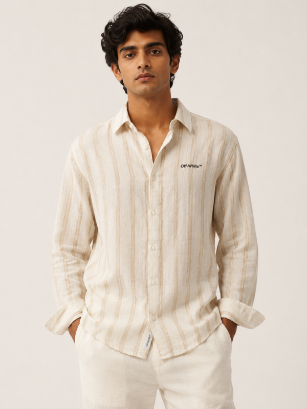 Off White Old Money Linen Shirt