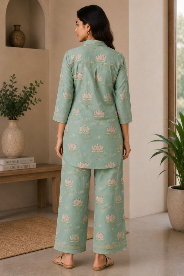 ChatGPT Image May 28, 2026, 12_10_01 PM Mint Lotus Co-Ord Lounge Set