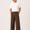 Chocolate Brown Palazzo Trousers