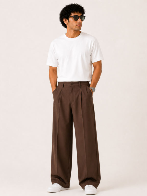 Chocolate Brown Palazzo Trousers