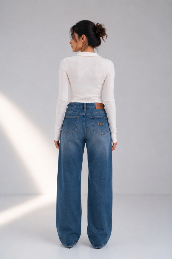 Dior “Blue Mirage” Straight-Leg Jeans