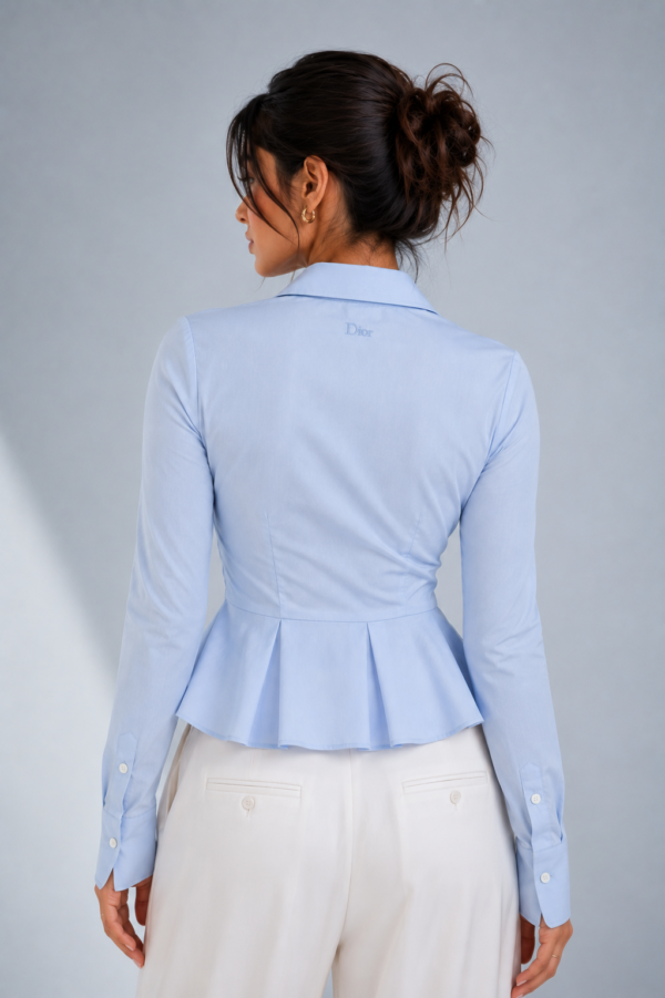 Dior 2nd top back Dior “Skyline Peplum” Luxury Shirt