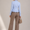 Dior “Latte Grace” Wide-Leg Trousers