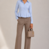 Dior “Latte Grace” Wide-Leg Trousers