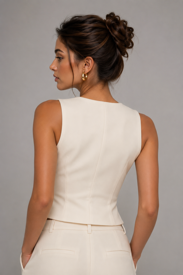 Dior 4th top back Dior “Ivory Elite” Luxury Waistcoat Top