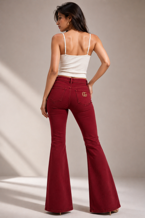 Gucci 1st bottom back Gucci “Crimson Hour” Premium Flare Denim