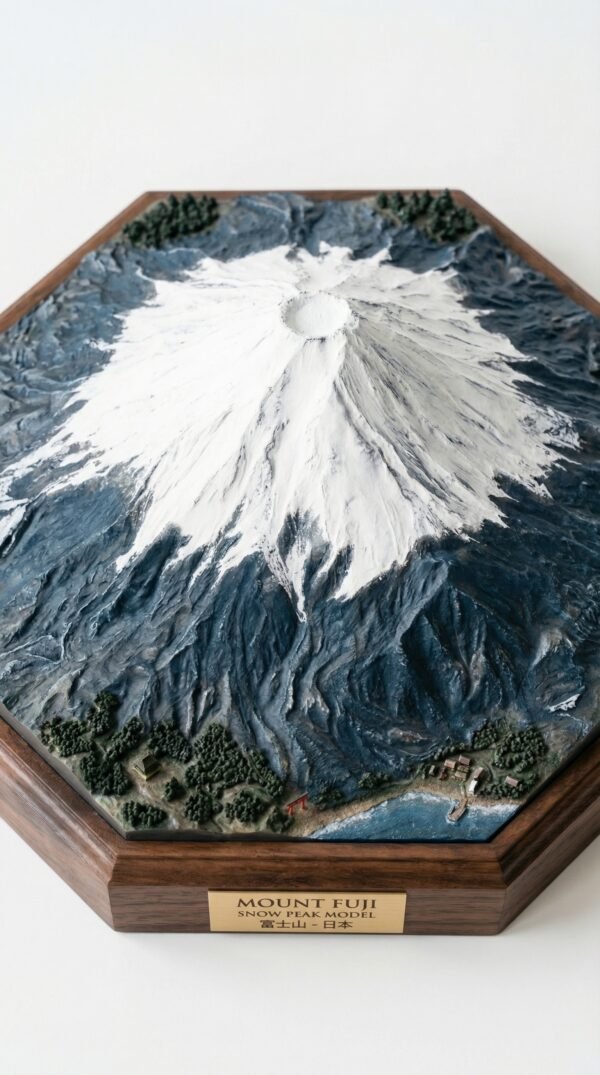 chow_it_from_202603221455 Mount Fuji Miniature Showpiece – Snow Peak Landscape Decor (Rs. 115)
