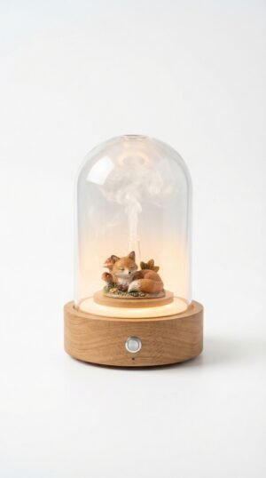 Glass Dome Aroma Diffuser Lamp – Premium Home Decor (Rs. 100)