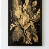 Black & Gold Abstract Wall Art Frame – Luxury Home Decor (Rs. 95)