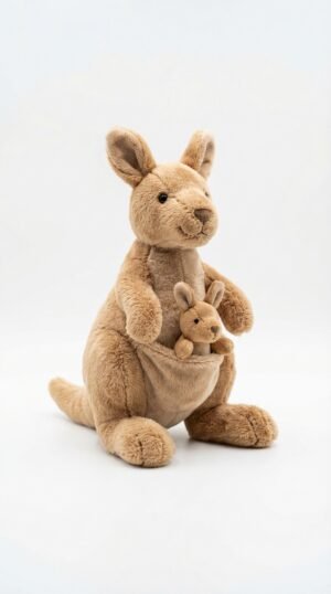 Cute Kangaroo Plush Soft Toy with Baby – 12 Inch (Rs. 119)