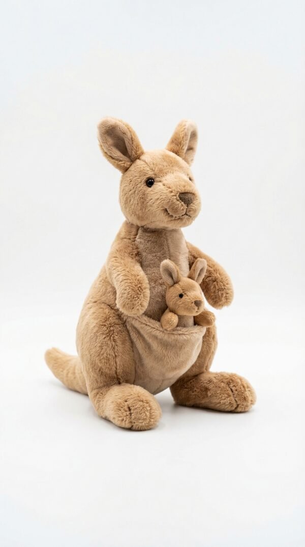Cute Kangaroo Plush Soft Toy with Baby – 12 Inch (Rs. 119)