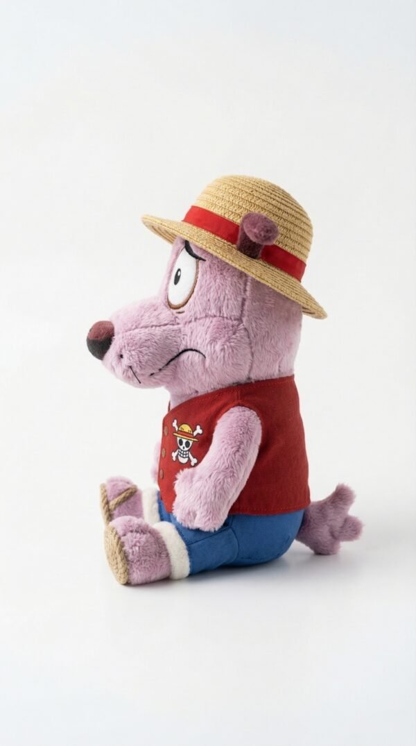 show_from_side_202603201248 Courage Plush Soft Toy (Luffy Costume Edition) – 12 Inch (Rs. 108)