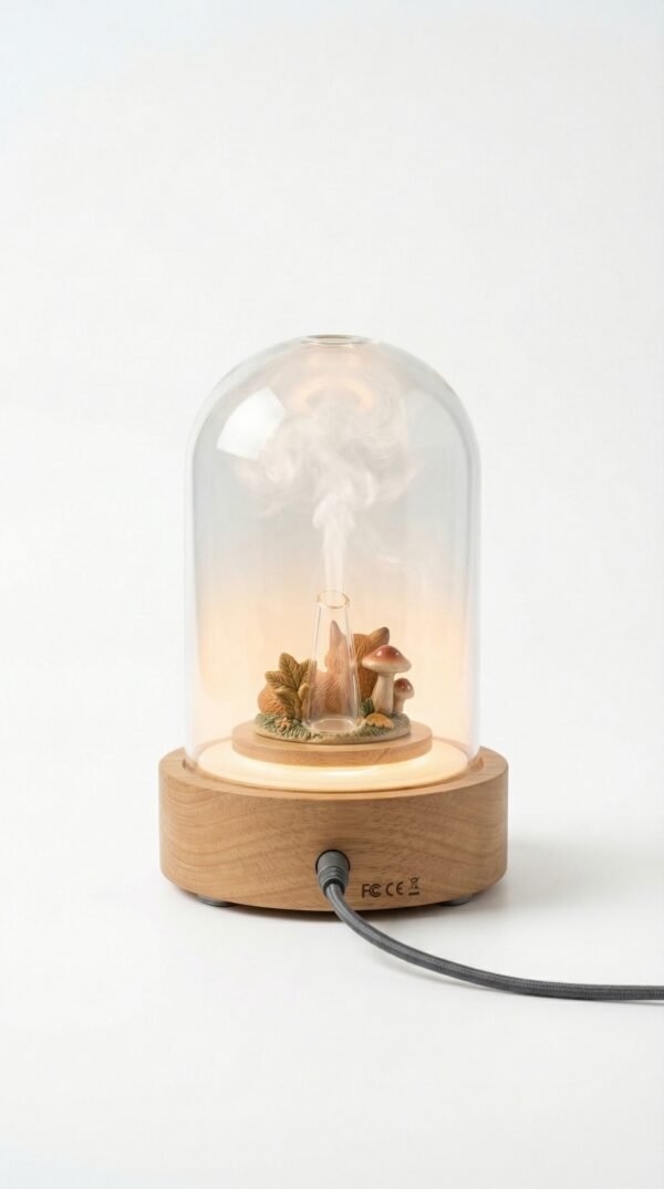 show_from_the_202603211040 Glass Dome Aroma Diffuser Lamp – Premium Home Decor (Rs. 100)